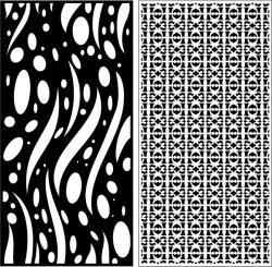 Screen Room With Wavy Textures And Seamless For Laser Cut Cnc Free DXF File