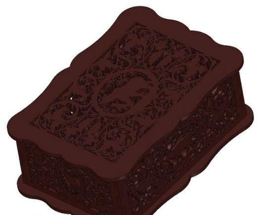 Scroll Saw Box Free Vector File