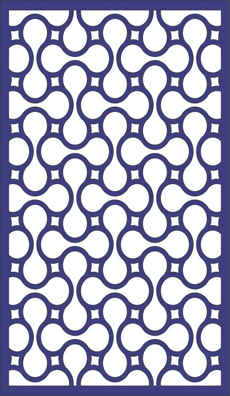 Seamless Separator Panel Pattern Free DXF File