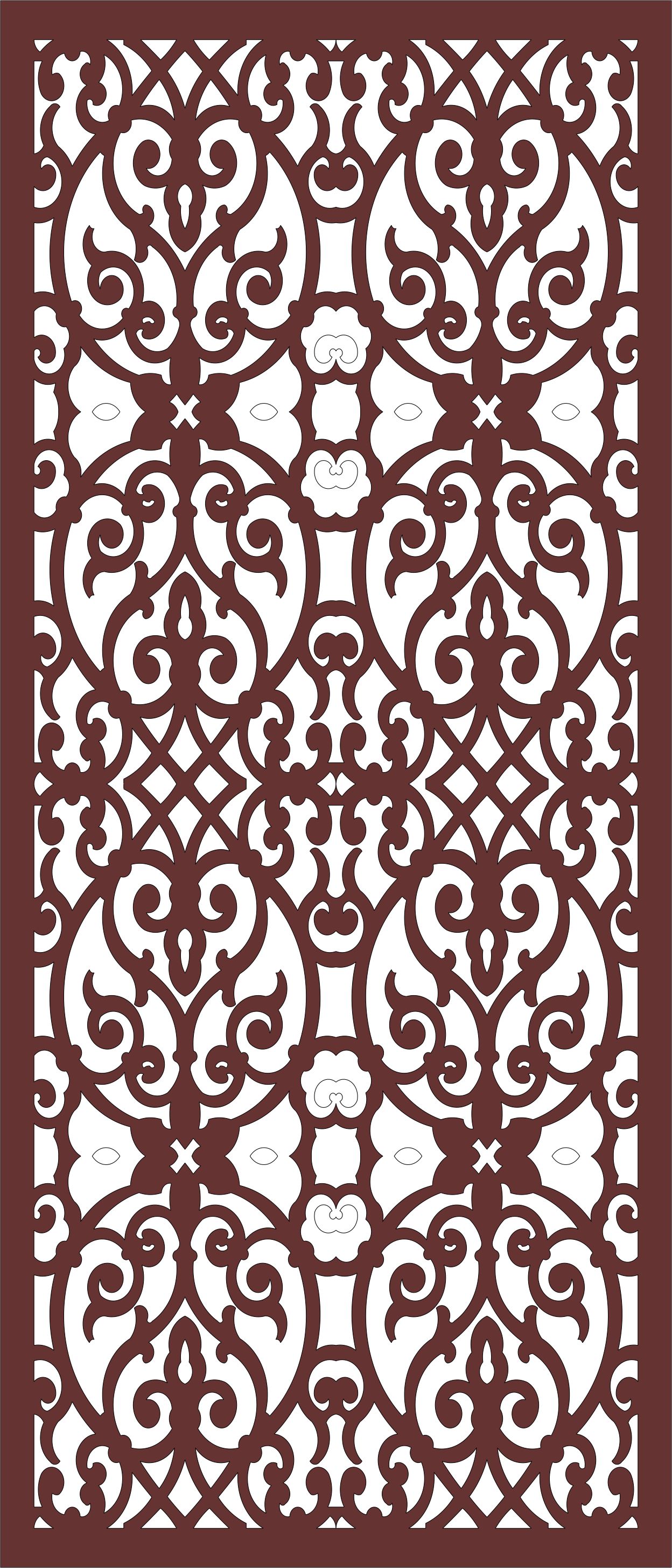 Seamless Separator Screen For Laser Cutting Free DXF File