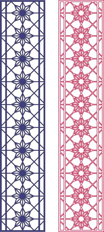 Seamless Star Pattern Design Free DXF File