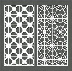 Semicircular Baffle Pattern For Laser Cut Cnc Free Vector File