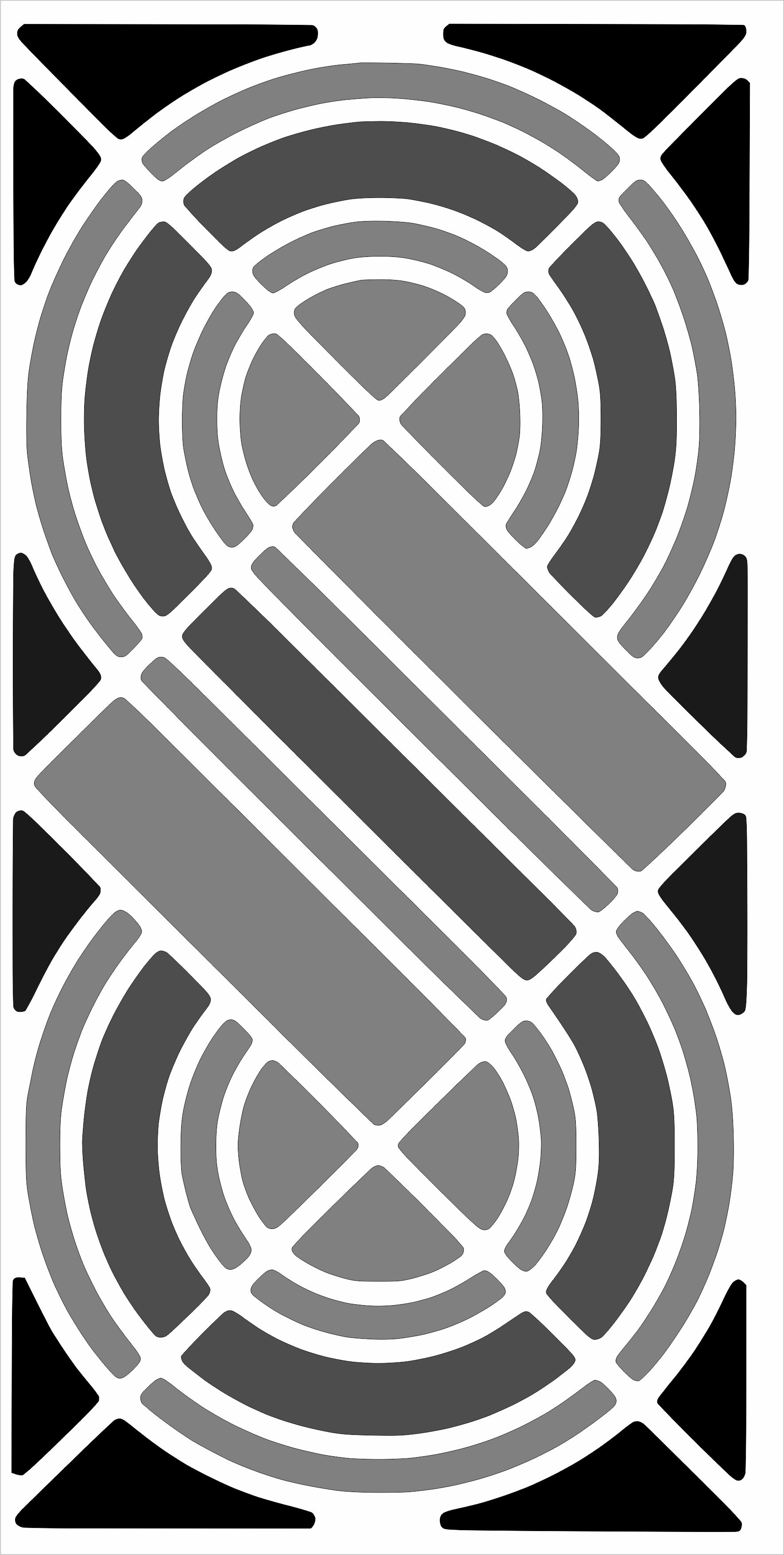 Separator Screen Pattern S Shaped For Laser Cutting Free DXF File