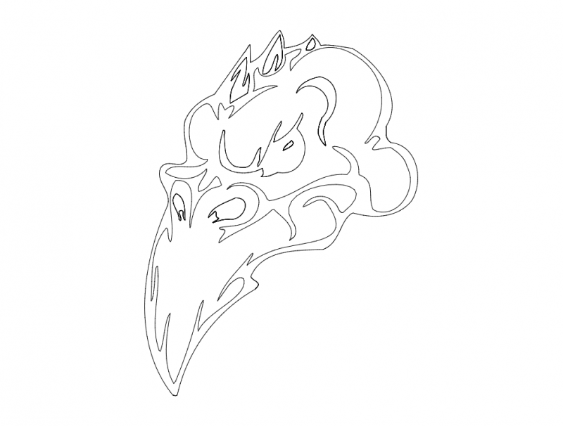 Skull 002 Free DXF File