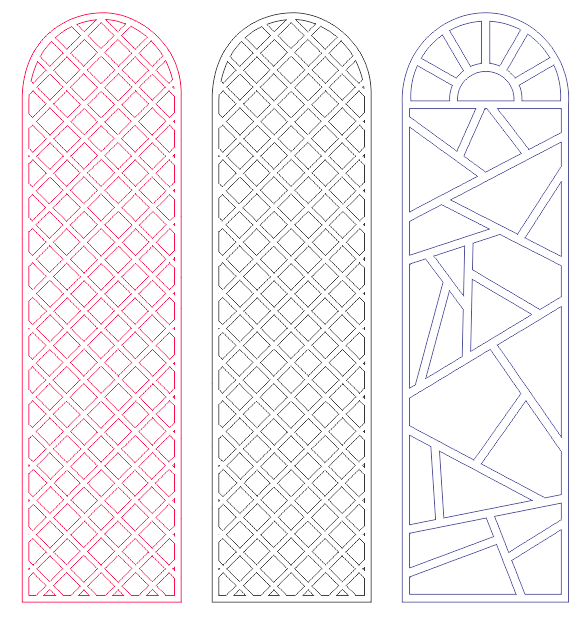 Small Dome Shaped Partition For Laser Cut Cnc Free DXF File
