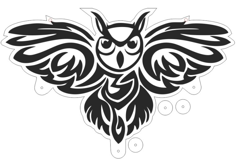 Sova Housekeeper Double Layer For Laser Cutting Free Vector File
