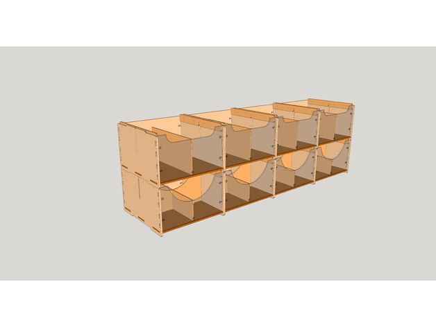Stackable Box For Lego Free DXF File