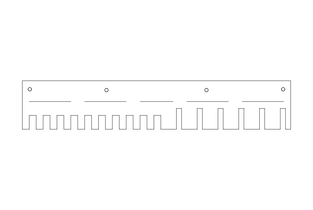 Super Simple Clamp Rack Free DXF File