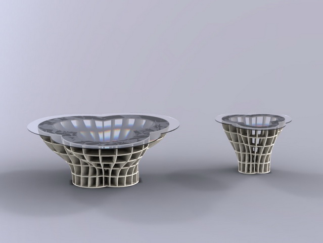Table Round Twisted .5in No Gap Free DXF File