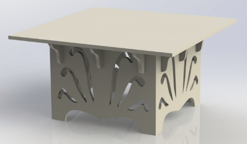 Table Stylish Free DXF File