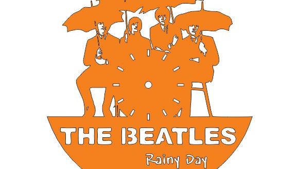 The Beatles Clock Cnc Laser Cut Free DXF File