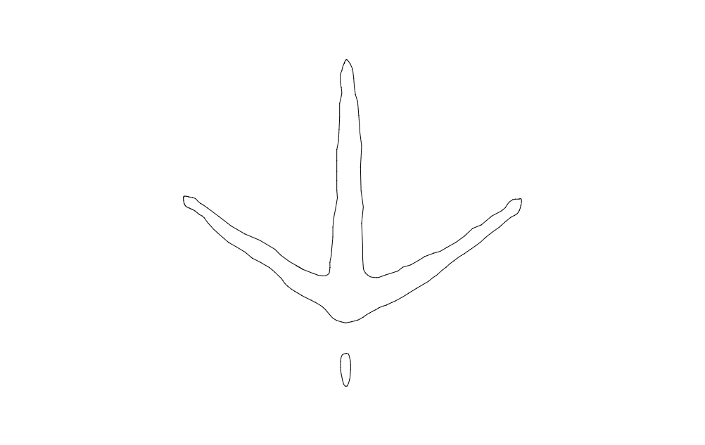 Turkey Tracks Free DXF File