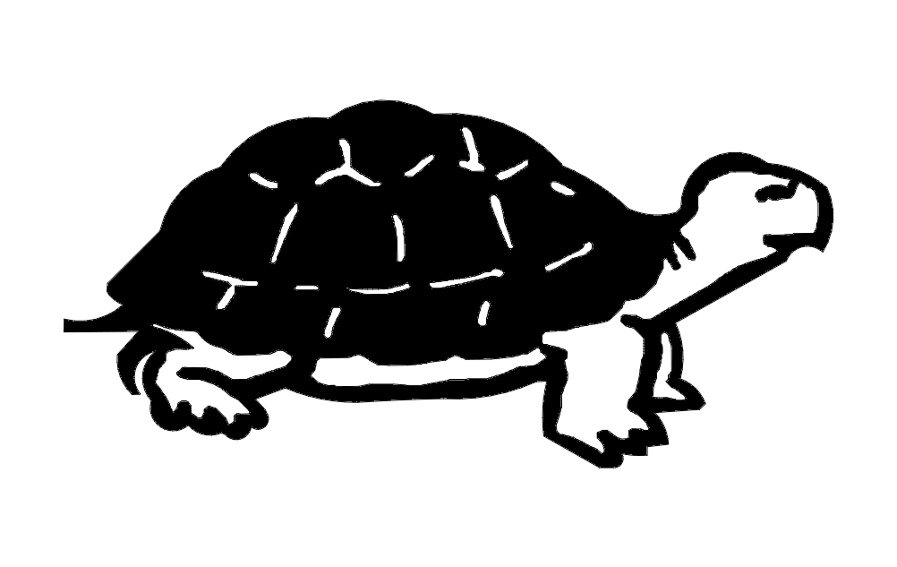 Turtle Animal Free DXF File