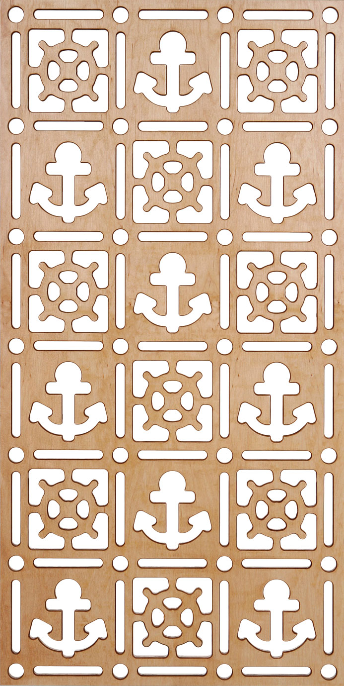 Unframed Grilles 300-v111 Free DXF File