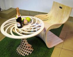 Unique Wooden Tables And Chairs For Laser Cut Cnc Free Vector File