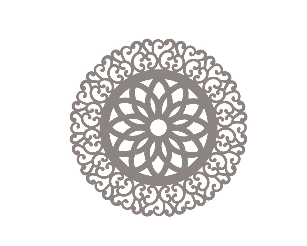 Vector Indian Mandala Free DXF File
