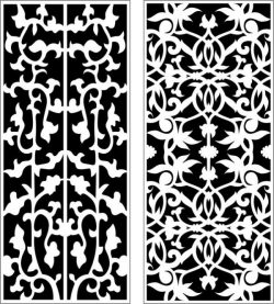 Vines Partition For Laser Cut Cnc Free Vector File