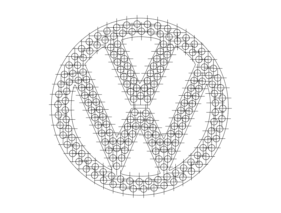 Vw Logo Vector Free DXF File