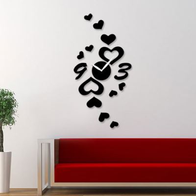 Wall Clock Heart Free Vector File