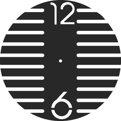 Wall Clock Simple Free DXF File