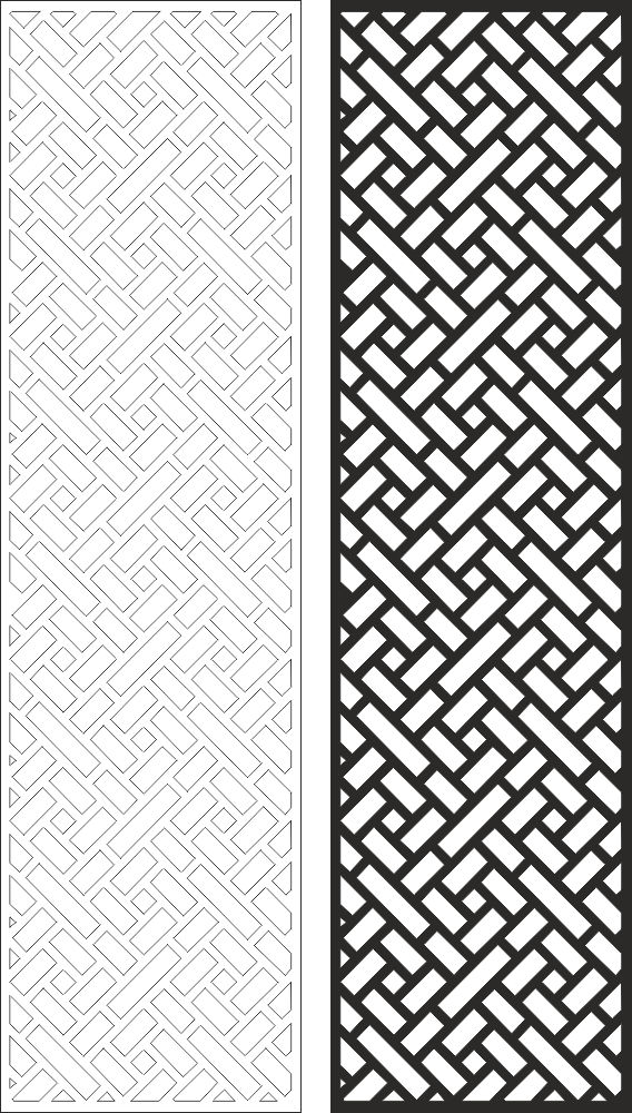 Wall Panel Screen Design Laser Cut Free Vector File
