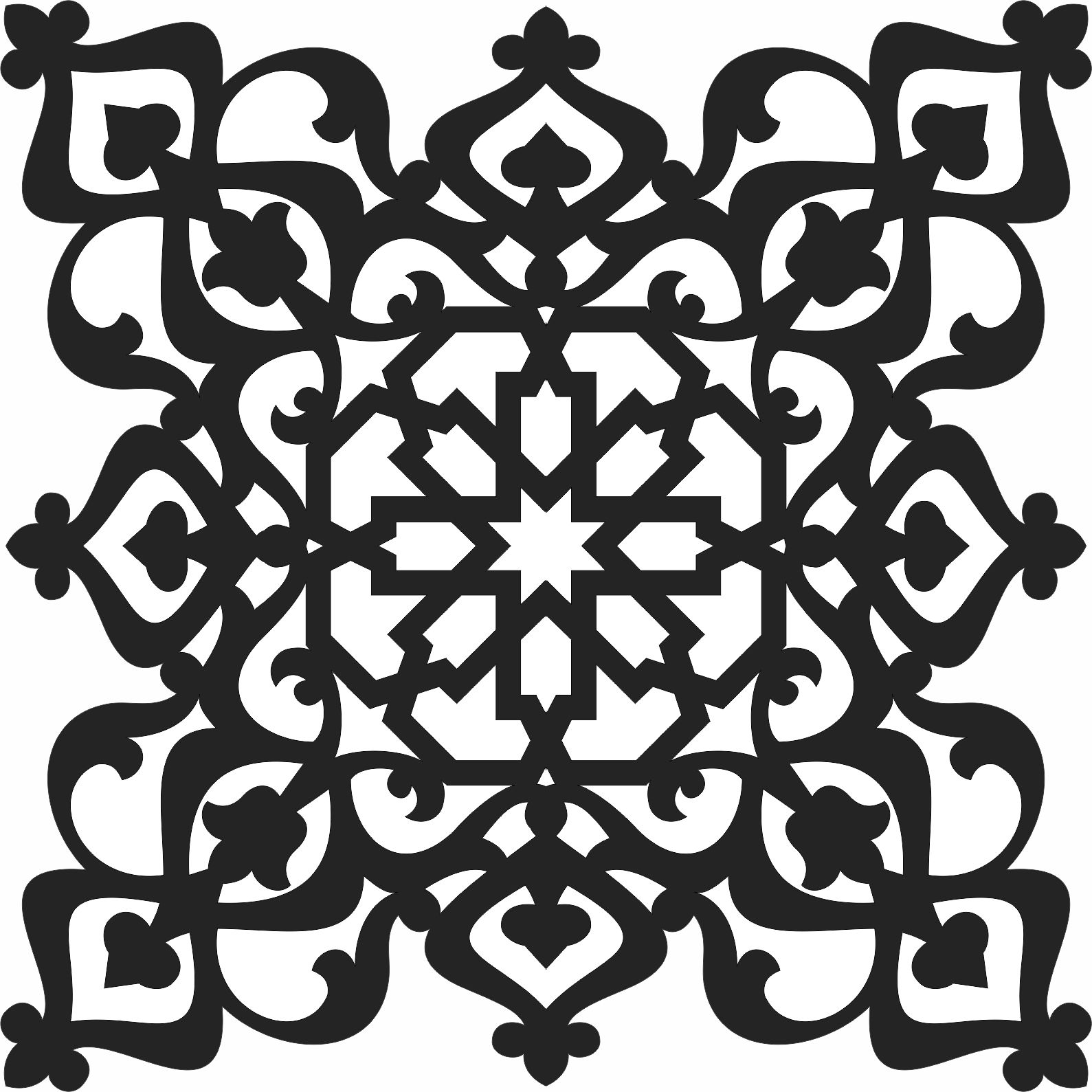 Wall Pattern Chinese Textured For Laser Cutting Free DXF File