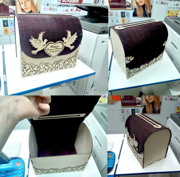 Wedding Card Box Free Vector File