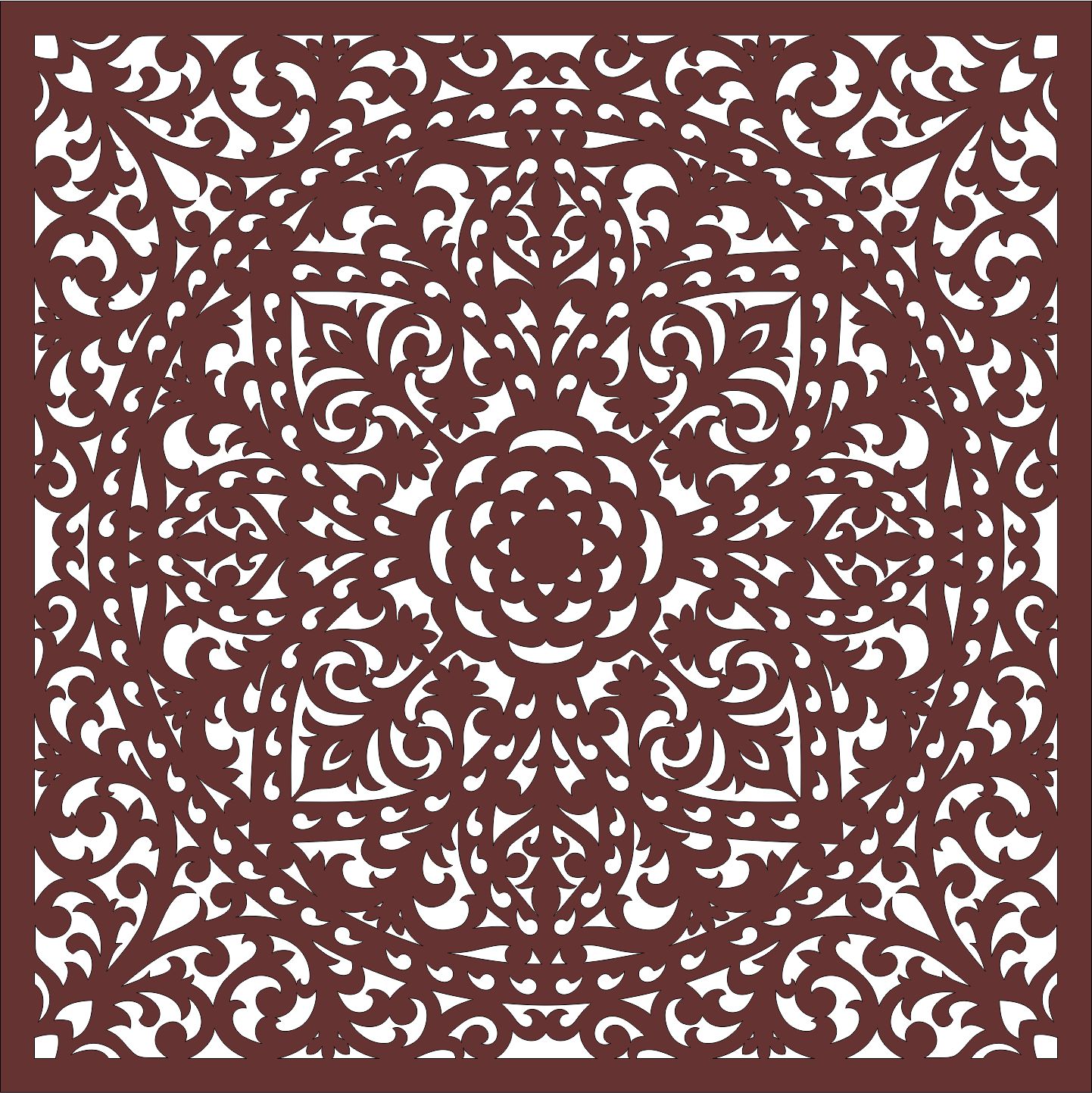 Window Jali Seamless Separator Design For Laser Cut Free Vector File
