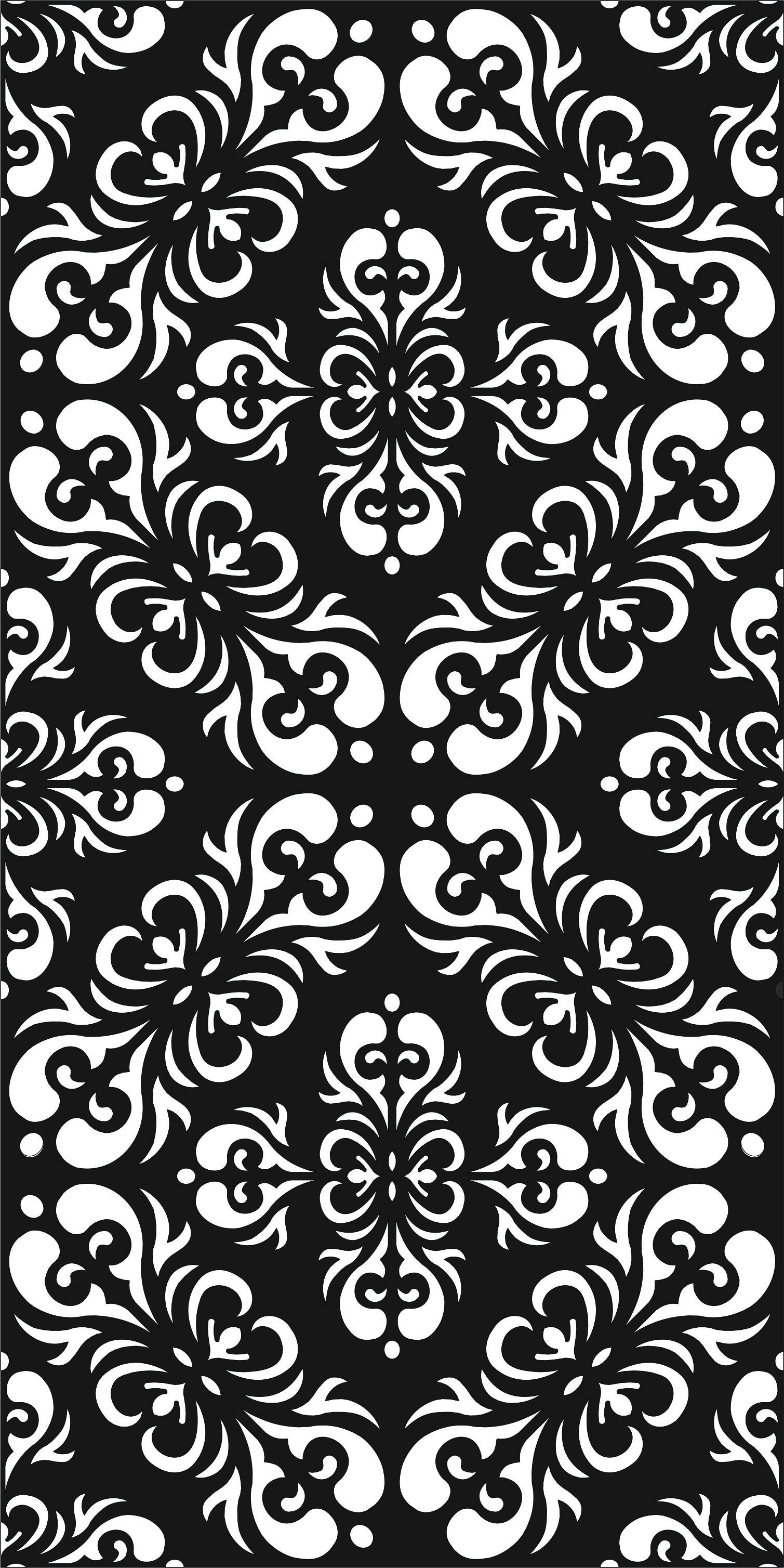 Window Lattice Seamless Screen Panel Free DXF File