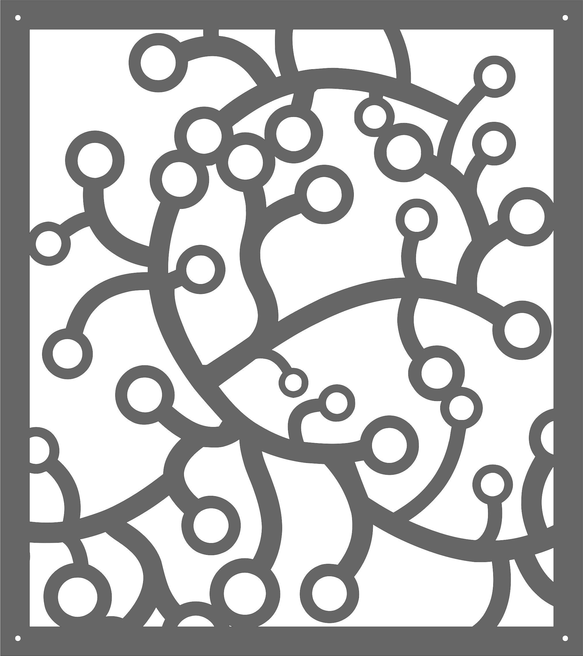 Window Screen Seamless Pattern For Laser Cutting Free DXF File