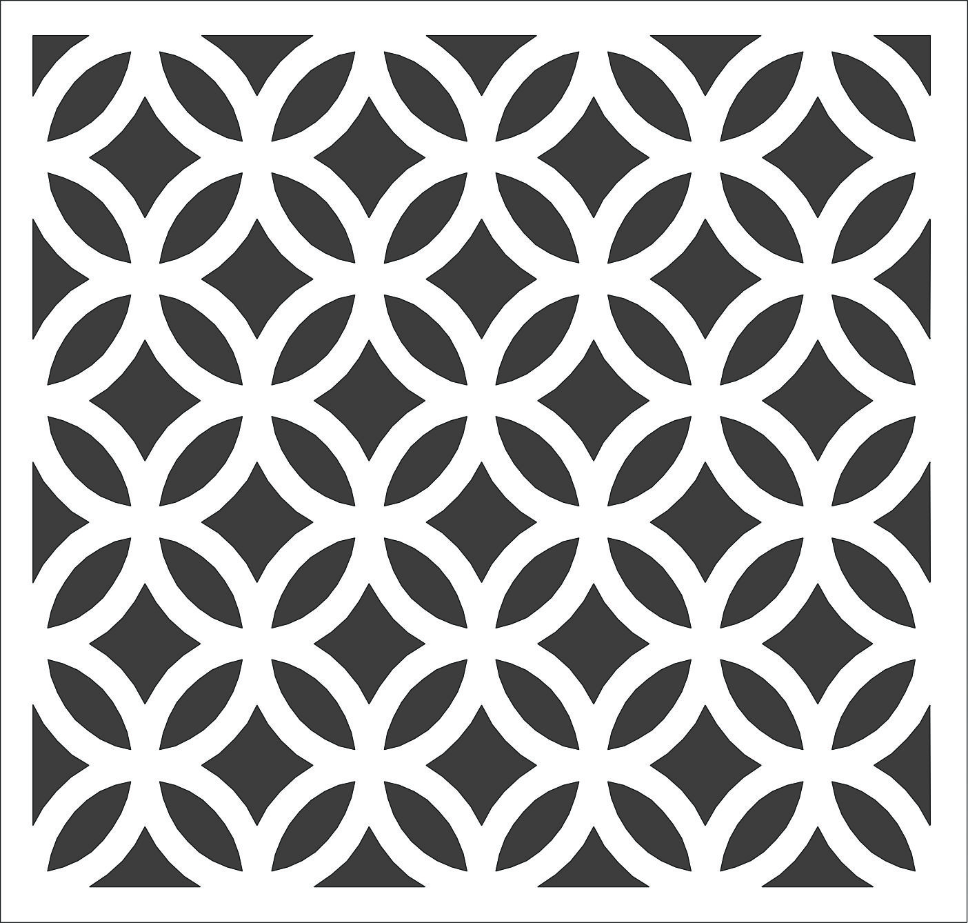 Window Seamless Lattice Panel For Laser Cut Free Vector File