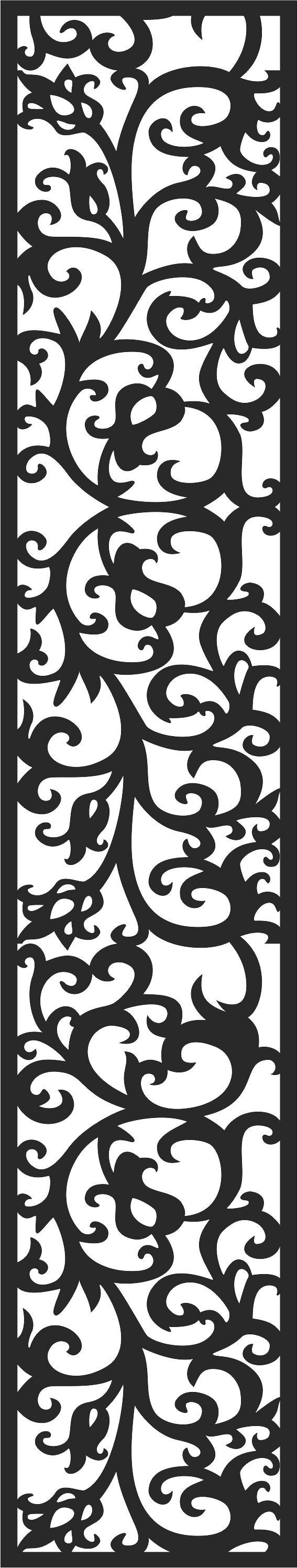 Window Seamless Lattice Separator Pattern Free DXF File