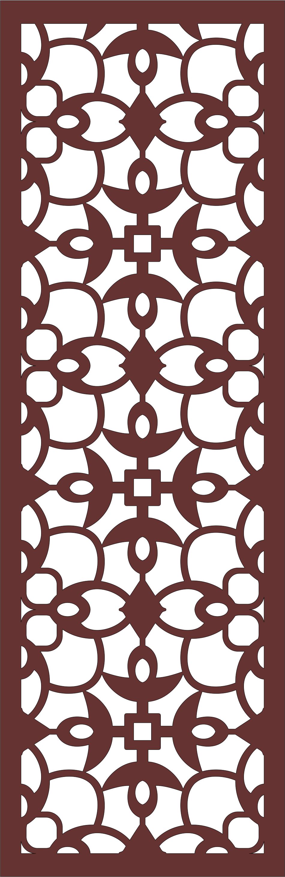 Window Seamless Screen Pattern For Laser Cutiing Free Vector File