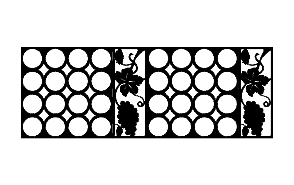 Wine Rack Free DXF File
