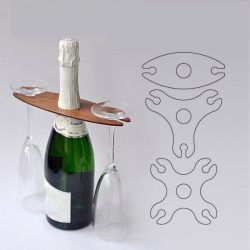 Wine Rack Hanging On Bottleneck For Laser Cut Cnc Free DXF File