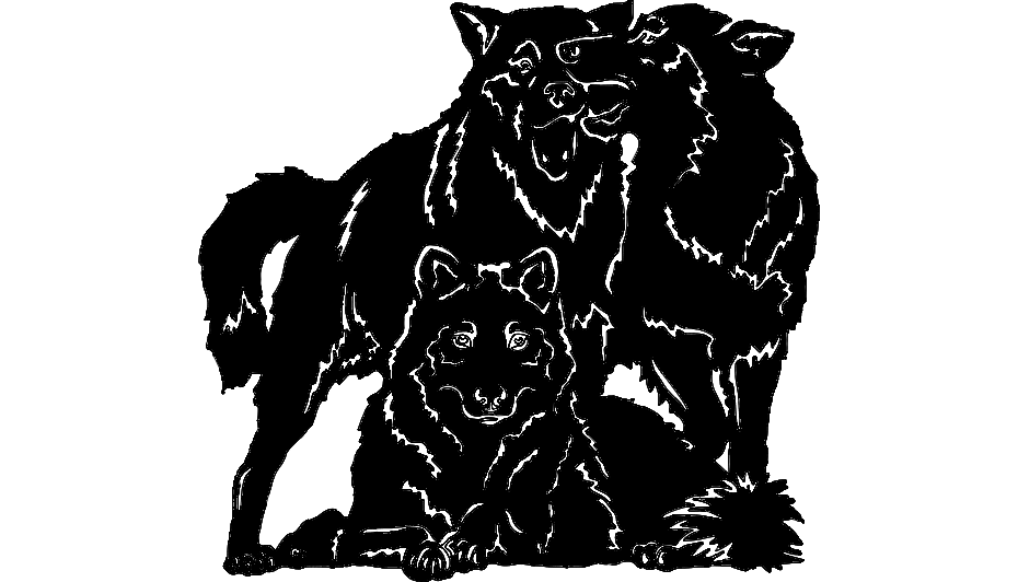 Wolves Free DXF File