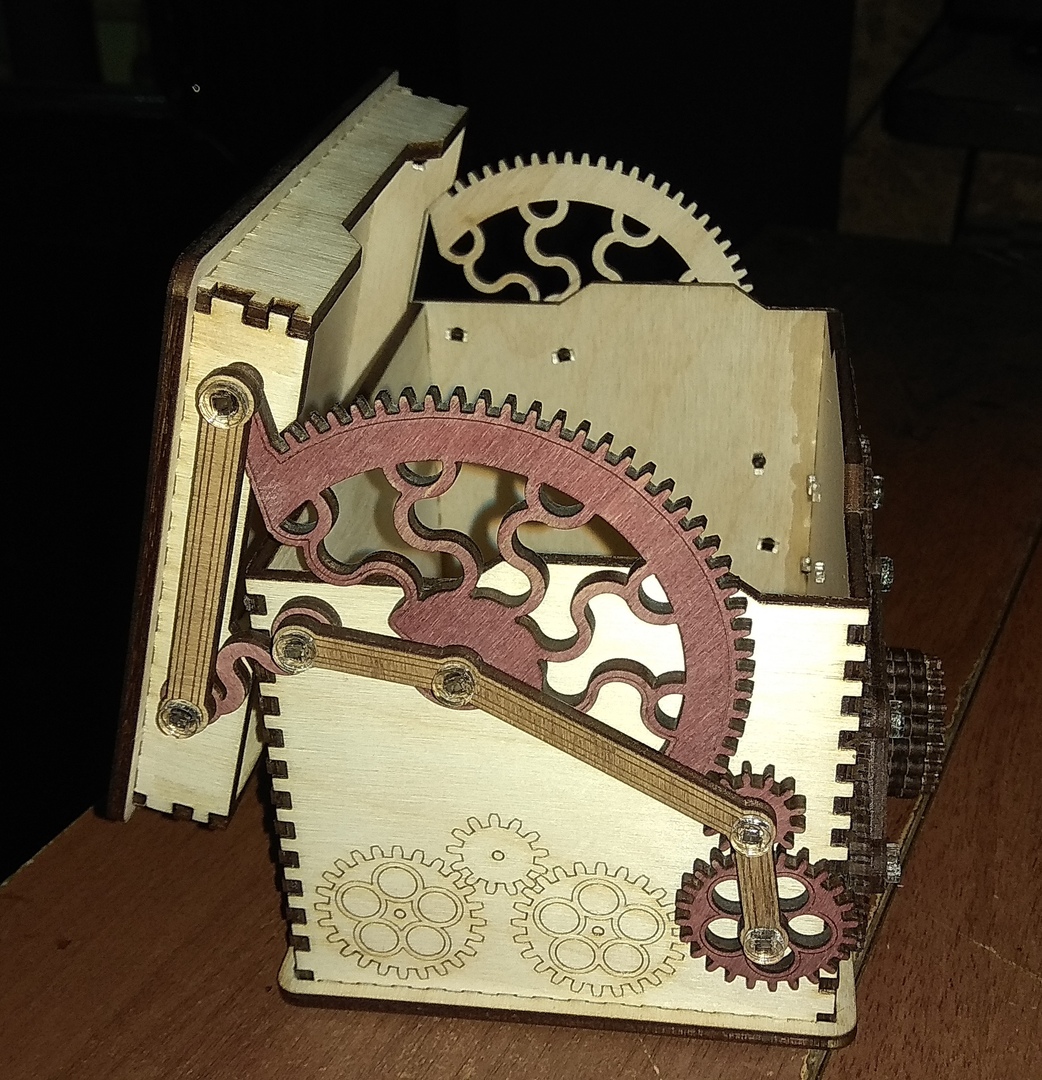 Wooden Box With Lock Cnc Laser Cut Free DXF File