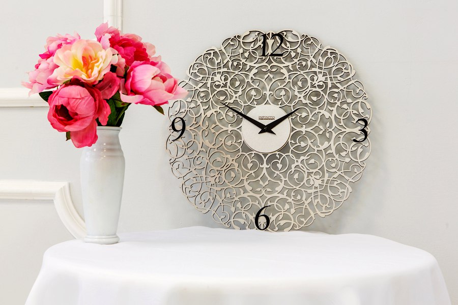 Wooden Clock Ornament Laser Cut Free Vector File