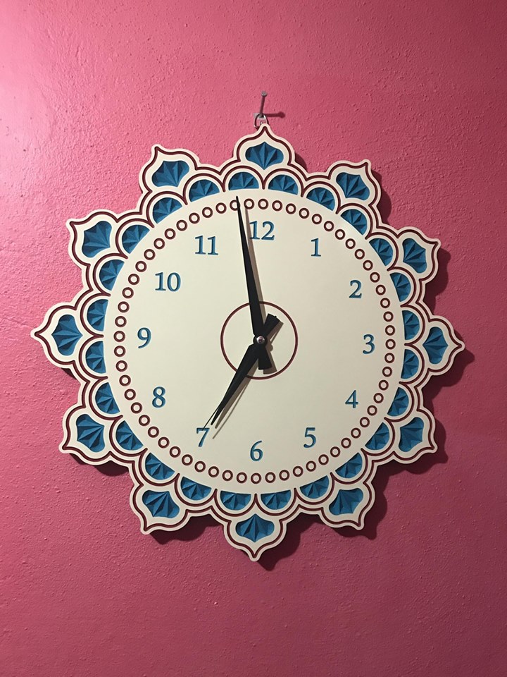 Wooden Clock Plans For Laser Router Cutting Free DXF File