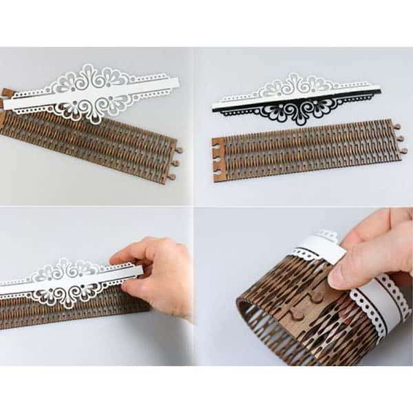 Wooden Table Napkin Rings Holder Laser Cutting Free Vector File