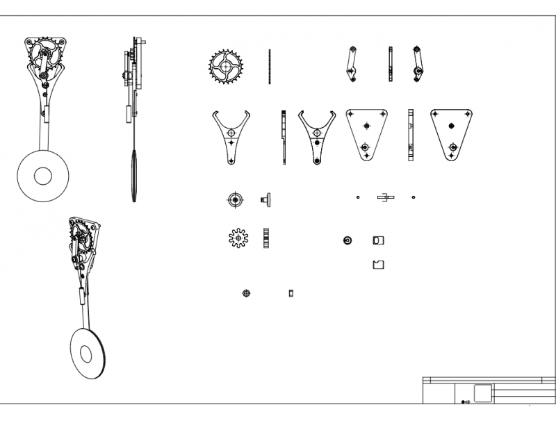 Worlds Simplest Clock Dxfs rev2 Free DXF File