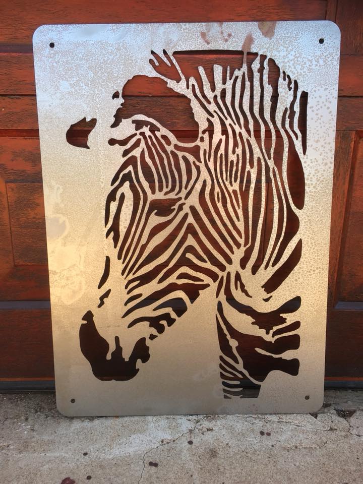 Zebra Laser Cut Free DXF File